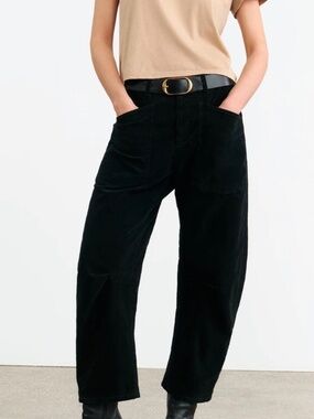 Nili Lotan Shon Black Corduroy - Size 0